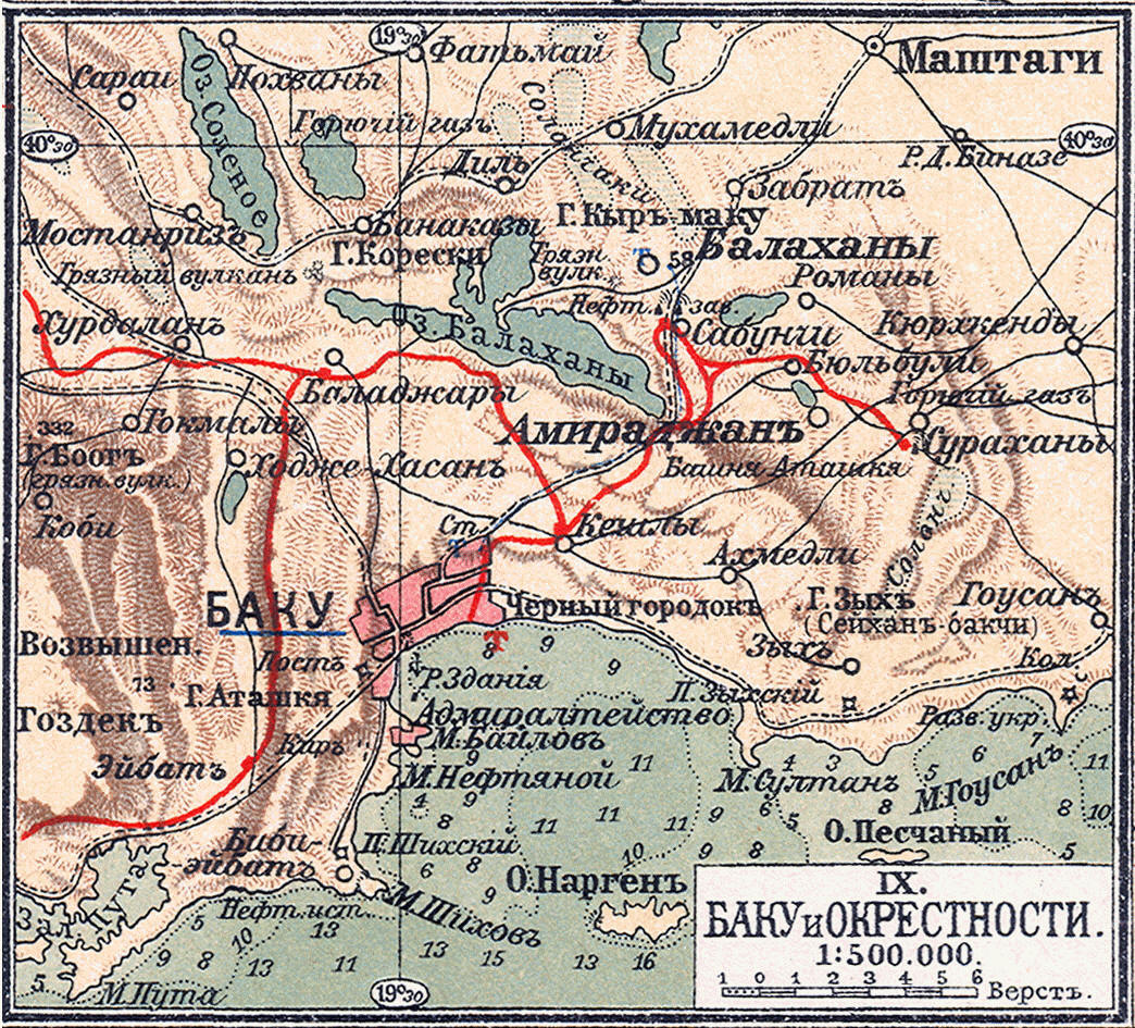 Баку и окрестности, 1903 год