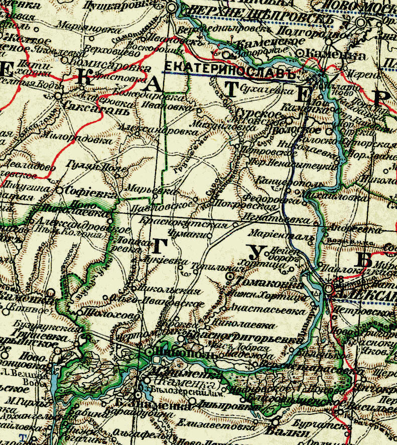 Екатеринославский уезд, 1903 год