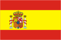 Флаг Испании представляет собой прямоугольное полотнище с соотношеним сторон 2:3, состоящее из трех горизонтальных полос - верхней и нижней красного цвета, средней жёлтого цвета, ширина жёлтой полосы в два раза больше красной. На жёлтой полосе смещённое к древку изображение герба Испании.