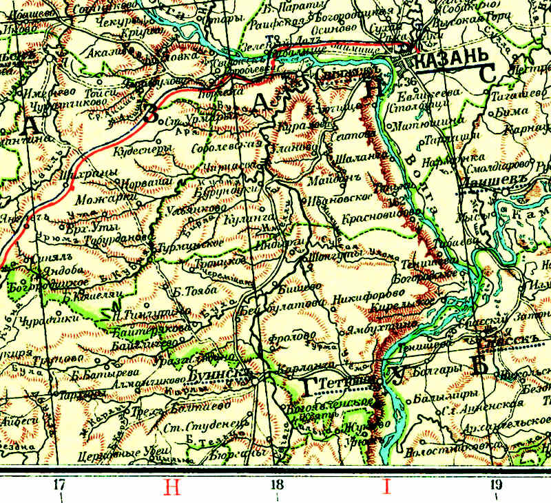 Свияжский и Тетюшский уезды Казанской губернии, 1903 год