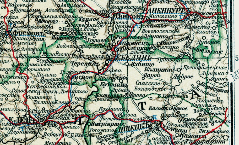 Лебедянскiй уезд, 1903 год