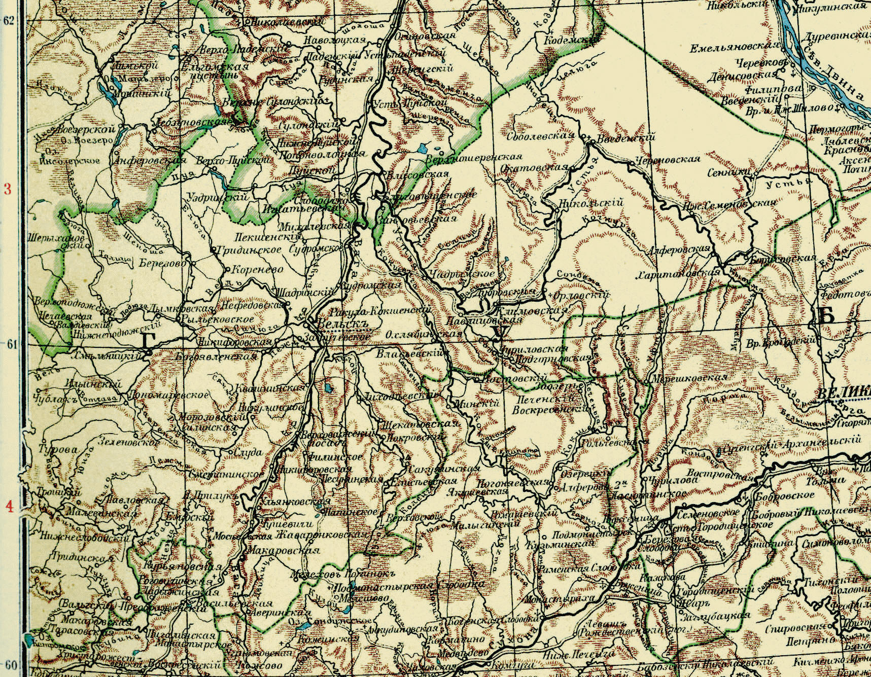 Вельский уезд, 1903 год