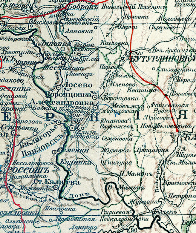 Павловский уезд, 1903 год